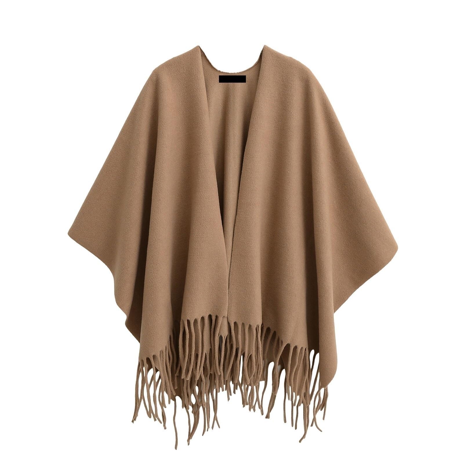 Chal cálido, moderno y versátil for mujer en otoño e invierno con borlas Chal de Invierno