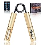 Carvanchy Grip Strength Trainer,300LB, Wrist Forearm Strengthener, Metal No Slip, Hand Grip Gripper Strengthener for Strength Training and Exercise, Hand Workout Squeezer Grip Strength