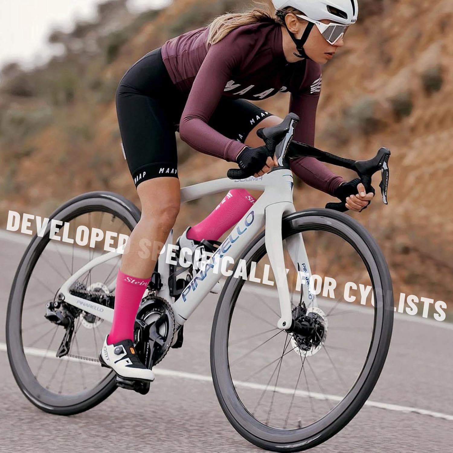 Cycling Socks, Four SeasonsUnisex Breathable, Suitable for Cycling (One Size) - Image 3