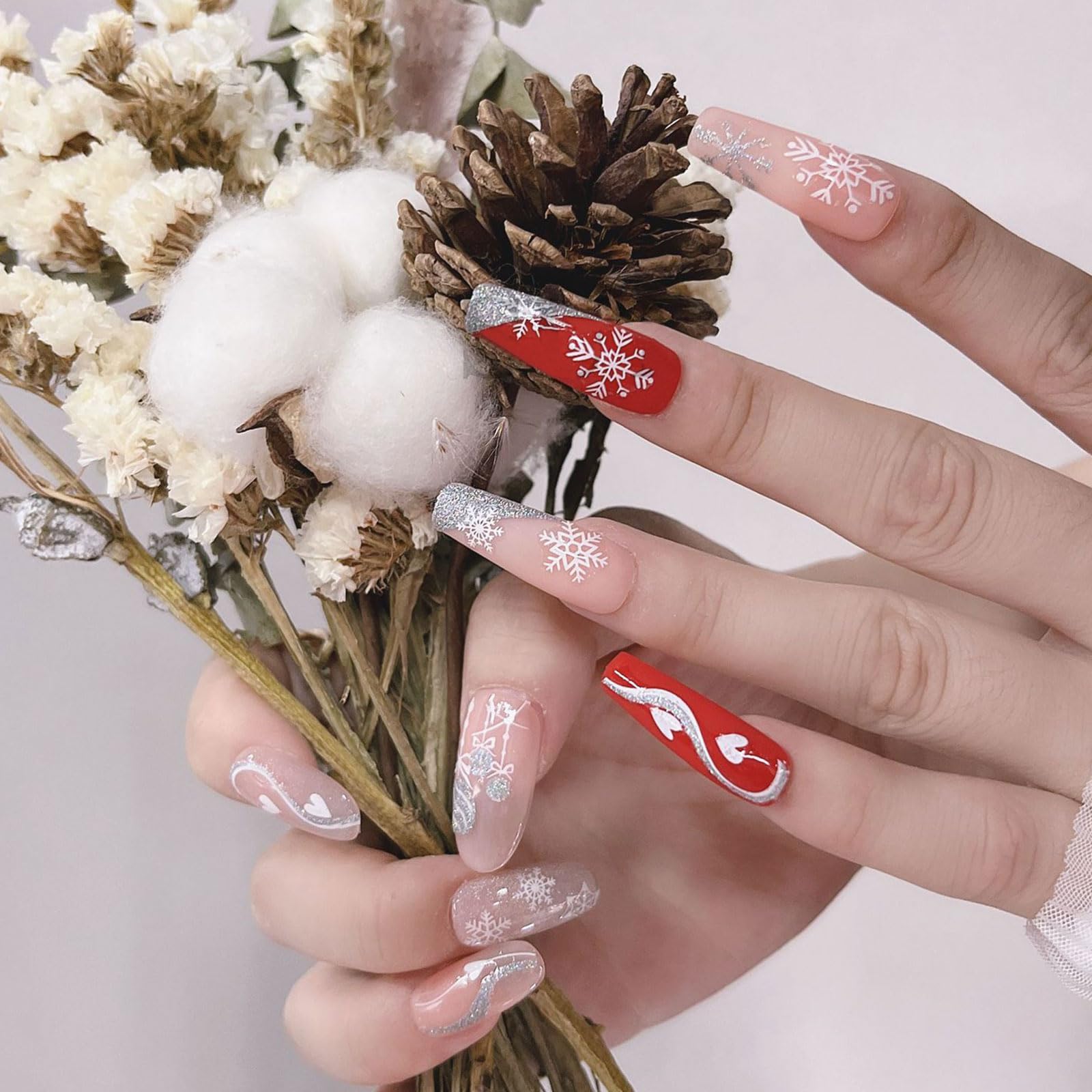 Amazon.co.jp: ネイルシール クリスマスネイルシール 10枚セット 3D