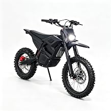 Orzel M7 Electric Dirt Bike, 17"/14" Off-Road Tires, 5000W Peak Motor, Max 45 Mph Mid-Drive Emoto for Adult, 60V 27Ah Battery, All Terrain Electric Motorcycle