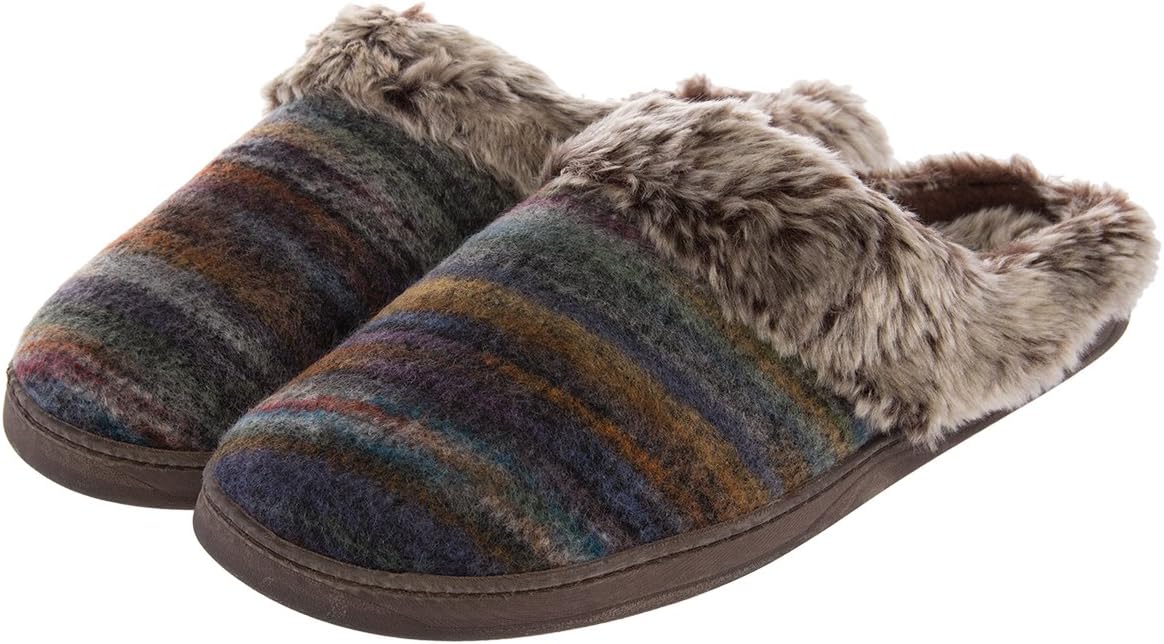 Aerosoles Women’s Cushioned House Slippers Wool Mule Clogs Indoor Outdoor Shoes