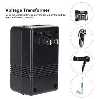 Voltage Converter 100W AC 100V-120V to 220V-240V Step Up Down Transformer Universal Travel Adapter Power Supply for Phone Laptop Camera Charger