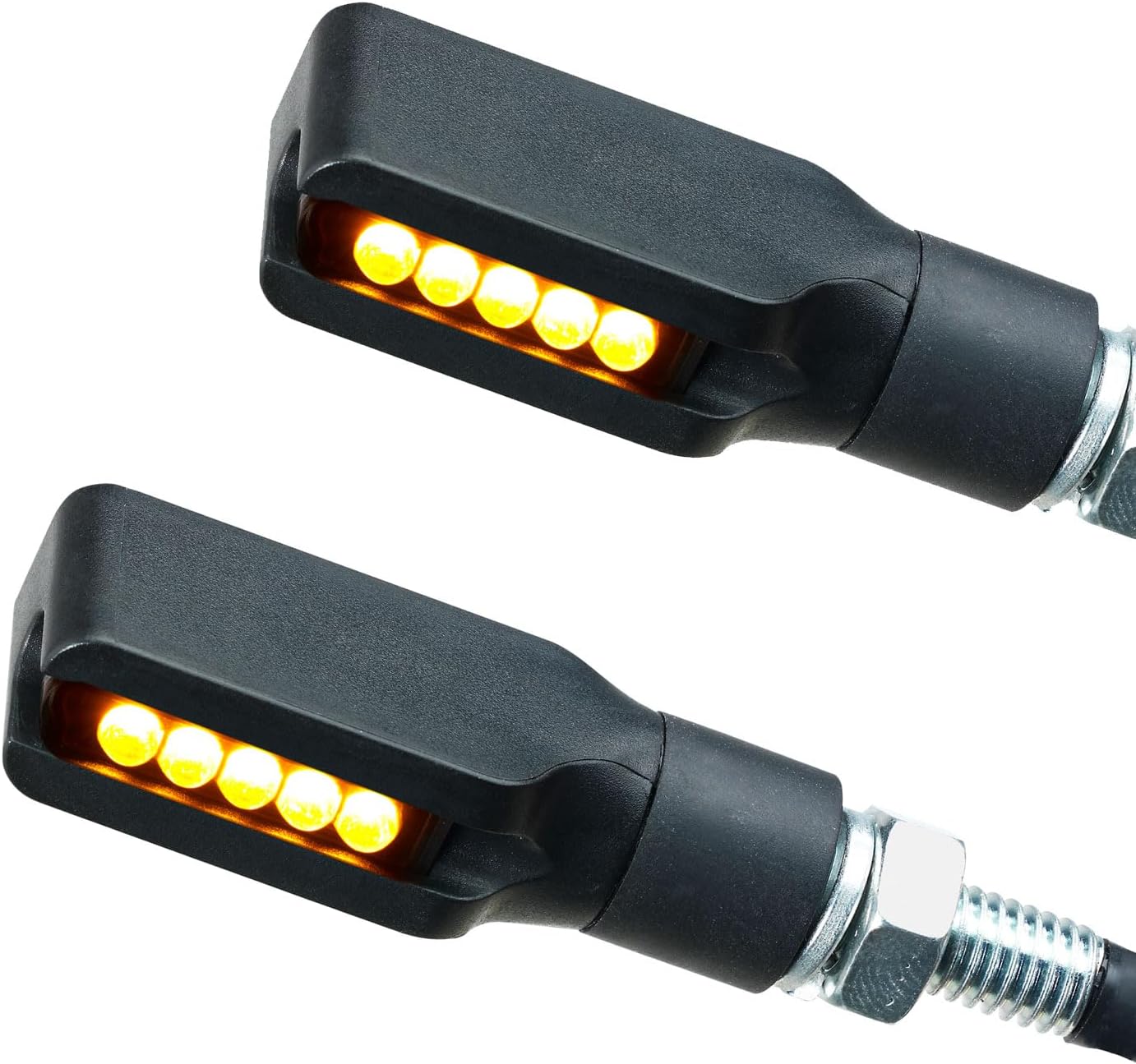 Germany Motorsports Mini LED Indicator for Motorcycle, Corner E-Tested, E-Mark, Universal for Moped, Scooter, Custom with 12 V (1 Pair)