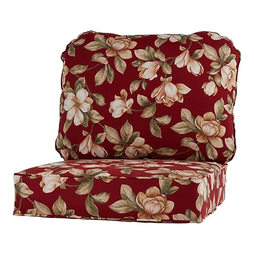 Greendale Home Fashions Outdoor Reversible 2-Piece Deep Seat Cushion Set,