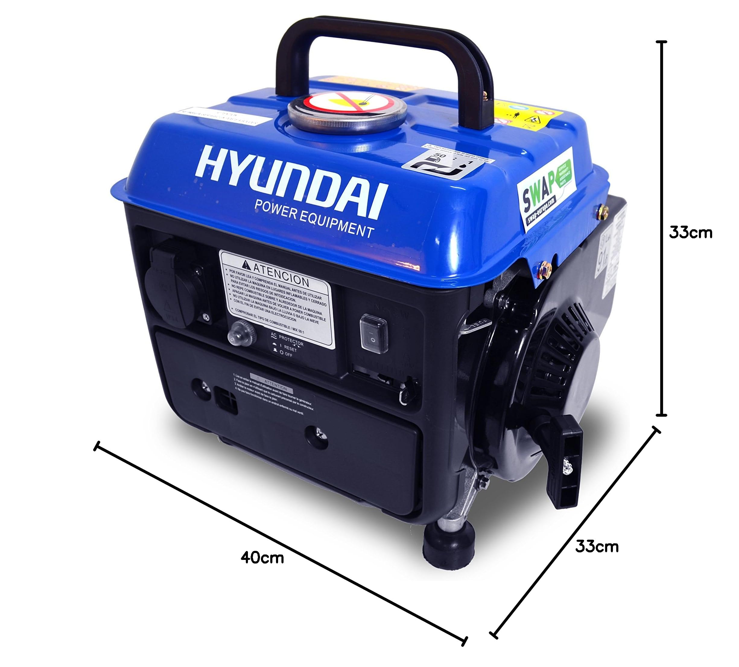 Hyundai HG800-3 - Grupo electrógeno 650/720 W