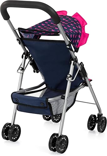 Miniatura 2 de Bayer Cochecito plegable con diseño de unicornio, toldo para el sol, cinturón de seguridad para muñecas de hasta 18 pulgadas, juguete ideal para