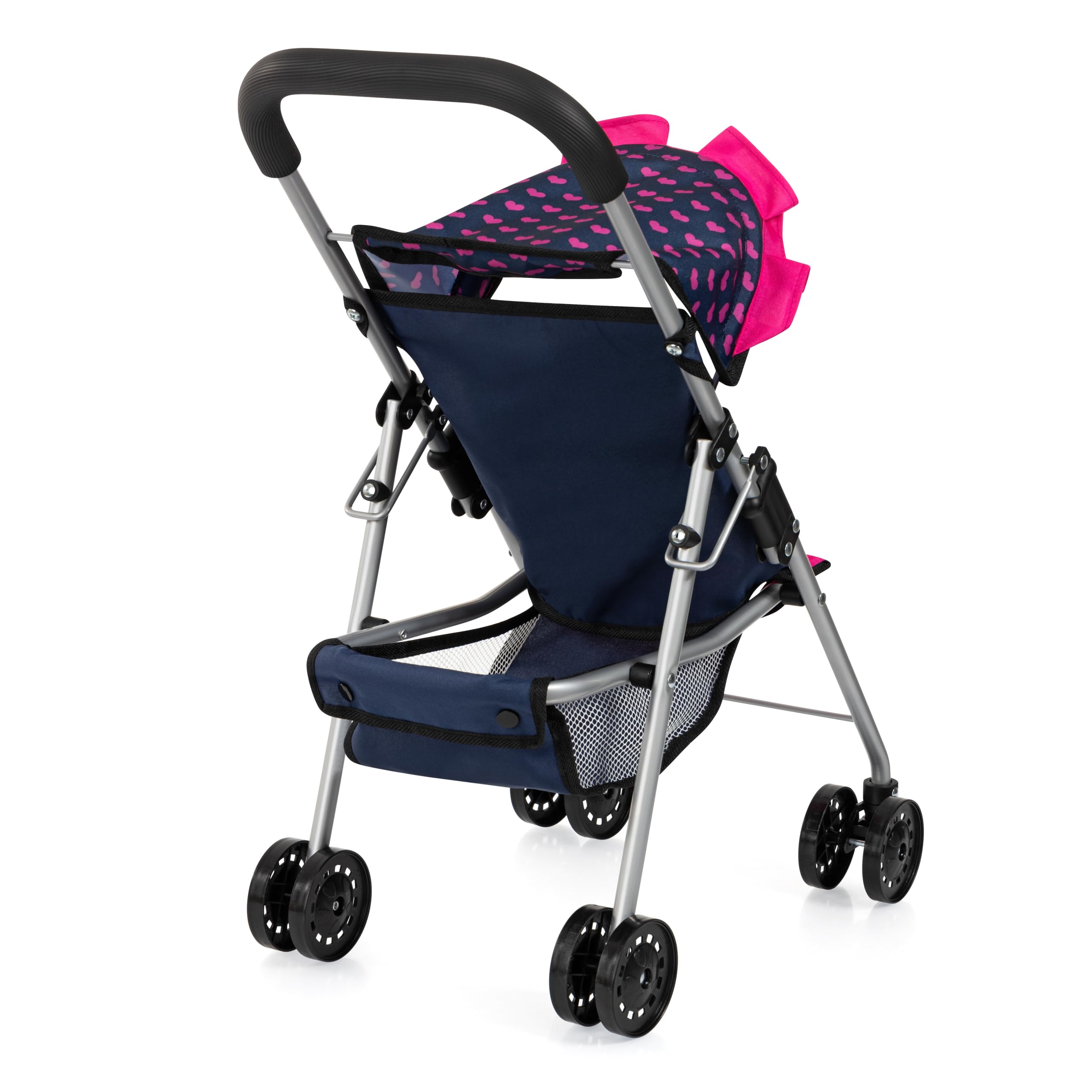 Bayer Design Silla de Paseo para muñecas Buggy, Plegable, Ruedas Dobles | cinturón de seguridad, bolsa, cambiador, cuna, accesorios para muñecas