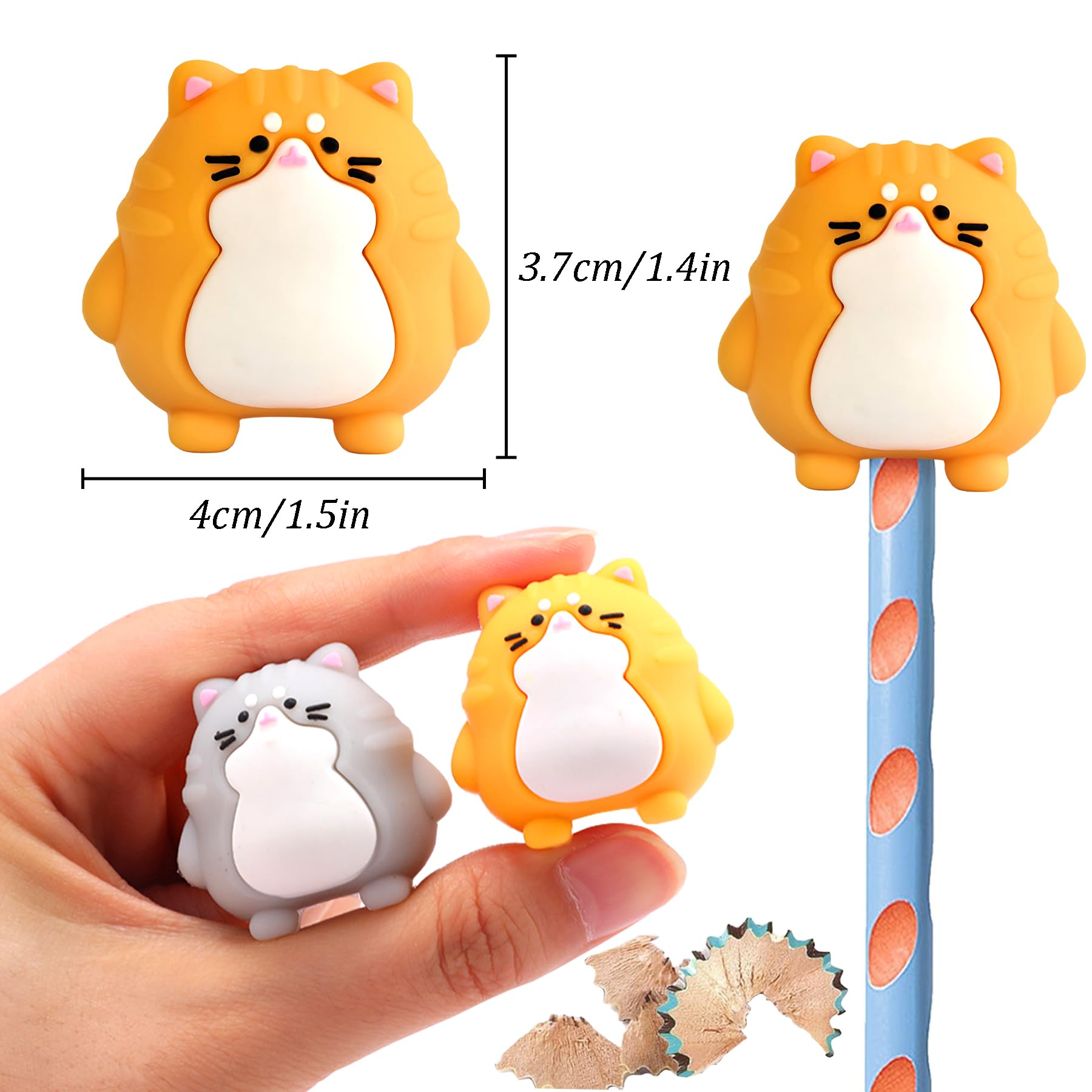 24 PCS Cute Cartoon Pencil Sharpeners,Kawaii Manual Pencil Sharpener,Student Stationery Classroom Prizes - Image 2