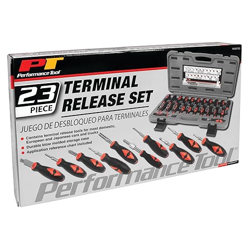 Vista 5 de Performance Tool W89732 - Juego de liberación y extracción de terminales - Kit de 23 piezas para extracción segura de bloques de terminales