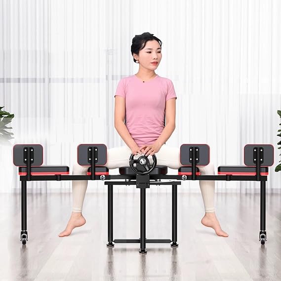Leg Stretcher Splits Machine, 330LBs Heavy Duty Leg Stretch Machine, 8 Gears Adjustable Splits Trainer, Improve Leg Flexibility Stretch Ligament Extends 230 Degree For Fitness Dance Training