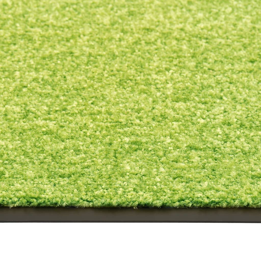 vidaXL Fußmatte Waschbar Schmutzfangmatte Türmatte Fußabtreter Schmutzmatte Schmutzfangläufer Sauberlaufmatte Innen Außen Grün 60x180cm