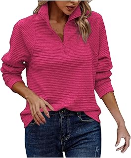 Sudadera de manga larga con capucha para mujer, cómoda y holgada, color liso, cuello alto, cremallera