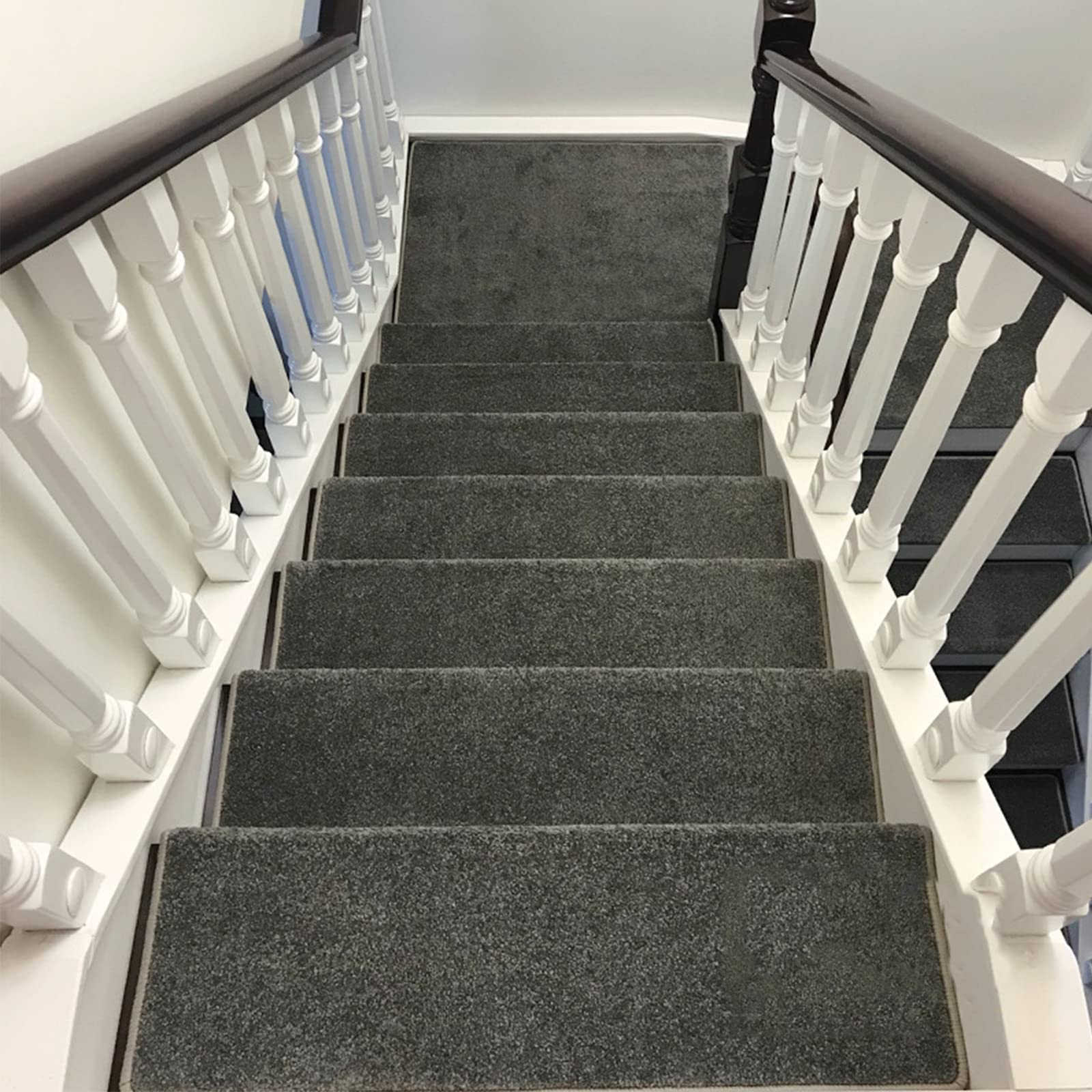 Alfombra para niños y ancianos en escaleras interiores pack de 3 protectores color gris