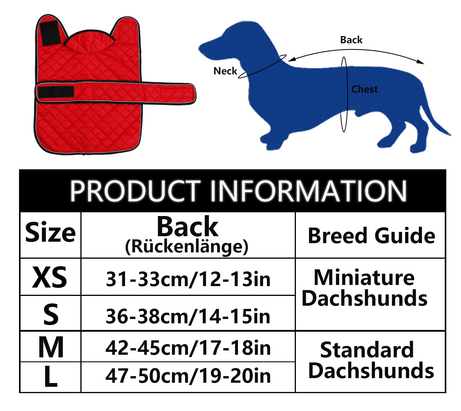 Geyecete Warm Thermal Quilted Corgi Coat mini Dog Winter Coat with Warm Fleece Lining - Image 4