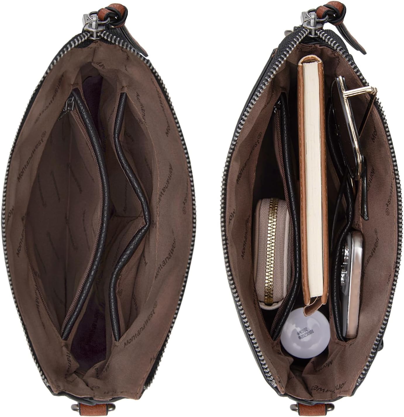 Montana West Crossbody Bag for Women Multi Pocket Cross Body Bag Purses with Guitar Strap - Image 6