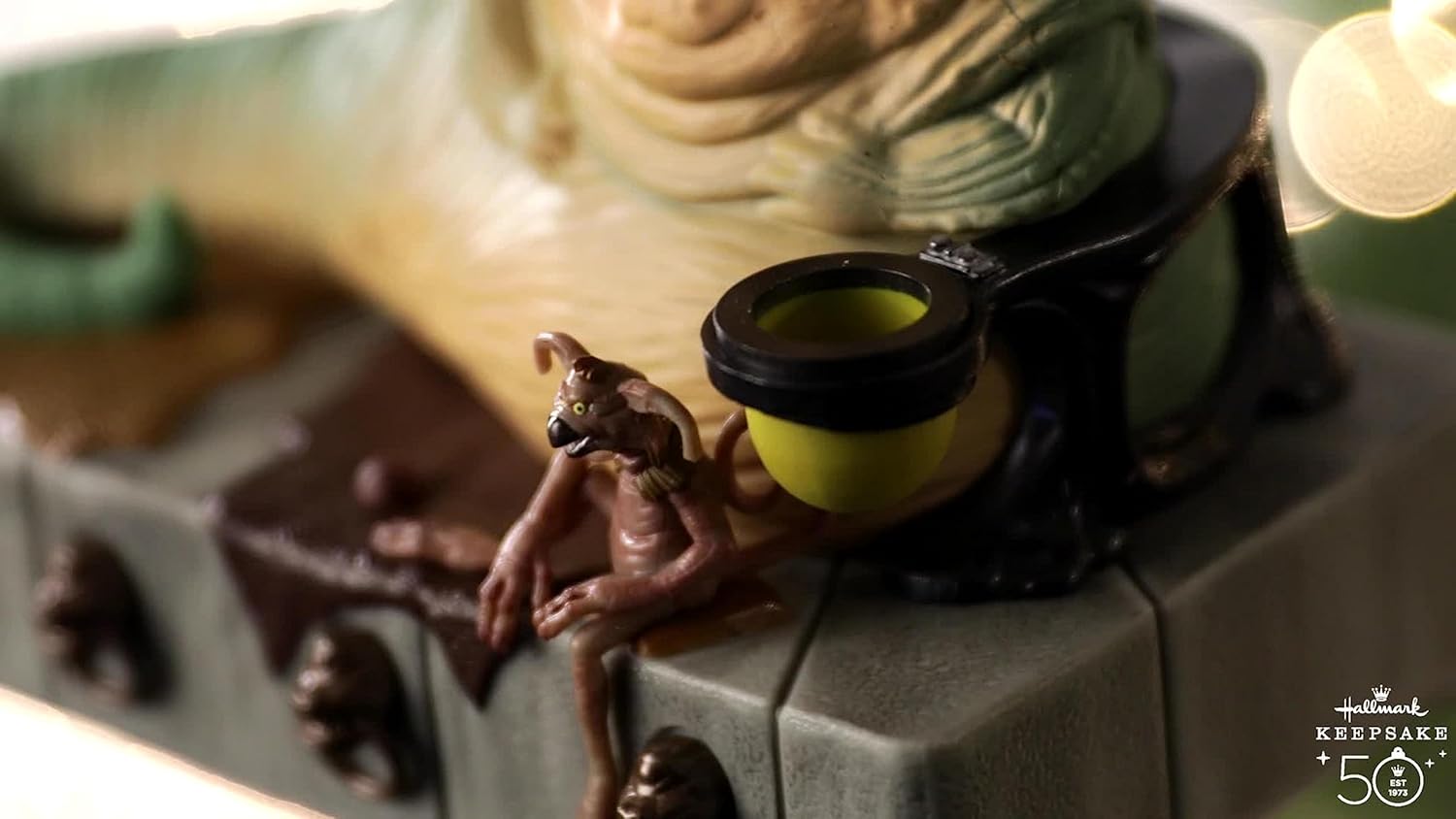 Hallmark Keepsake Christmas Ornament 2023, Star Wars: Return of The Jedi Jabba The Hutt Ornament with Sound and Motion, Gifts for Star Wars Fans