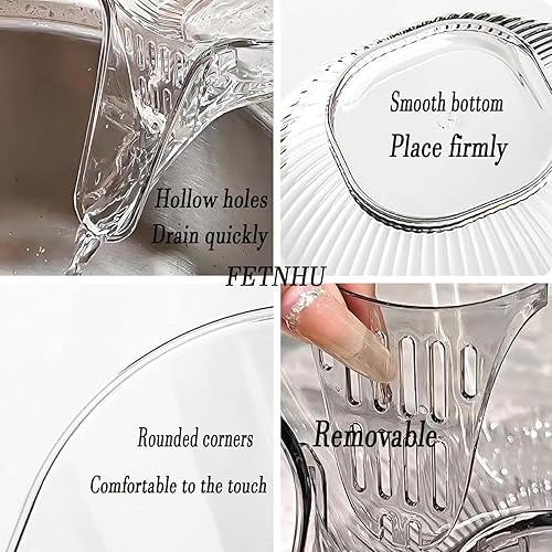 Miniatura 6 de Cesta de drenaje esencial de cocina resistente a altas temperaturas, embudo de cesta de drenaje, cesta de drenaje multifuncional, cuenco colador con