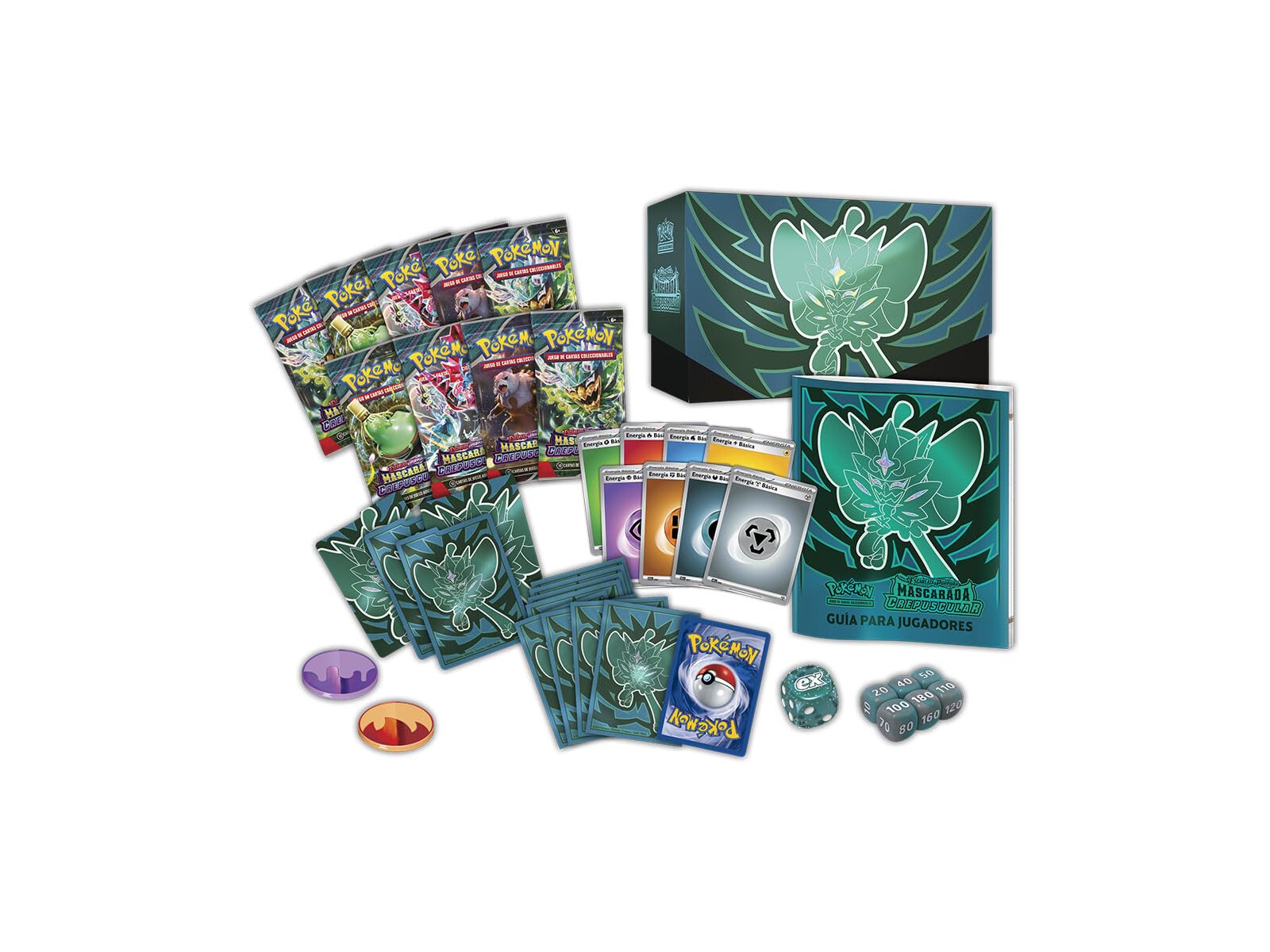 BANDAI PC50515 Juego de Cartas Pokémon TCG: SV06 Elite Trainer Box, Multicolor, Cartas Coleccionable para los Amantes del Anime, Versión en Español