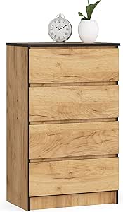 FOREHILL Cassettiera Bianca A 7 Cassetti,Comodino Con Cassetti,Credenza - Foto 6