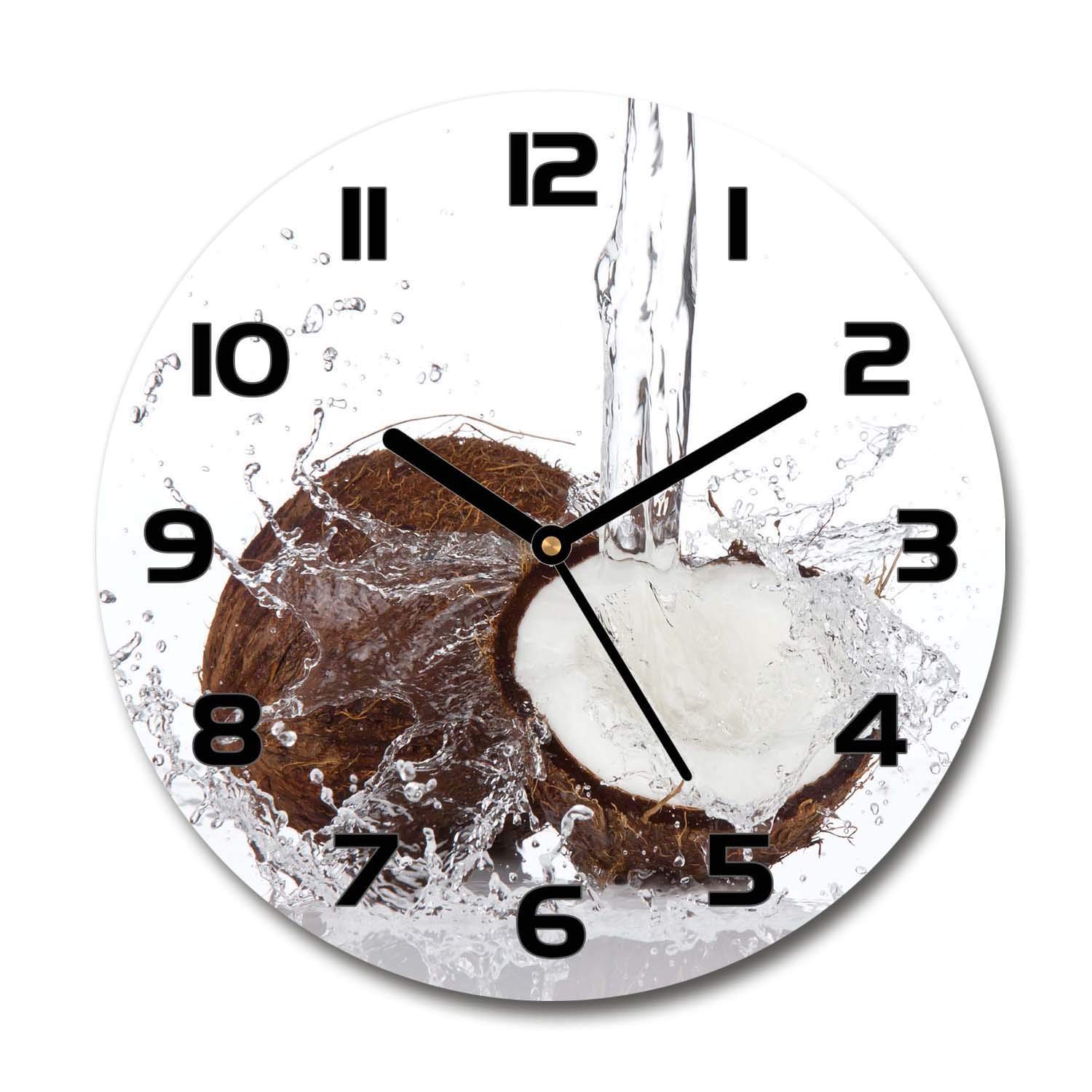 Horloge en Verre sans Tic-Tac Tulup 60x60 Verre Sécurit Anti-Chocs