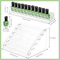 Vista 4 de Nail Polish Organizer, 6 Tiers Acrylic Paint Rack, Clear Display Holder Storage for Ink Gel Nail Polish Sunglasses Essential Oil Holds up to 54-72