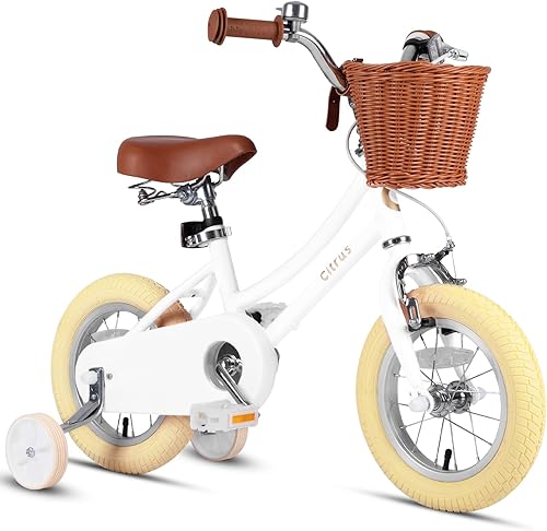 Miniatura 16 de Bicicleta para niños de 2 a 12 años de edad, niñas y niños de 12, 14, 16, 18 y 20 pulgadas, bicicletas retro con ruedas de entrenamiento, anillo de