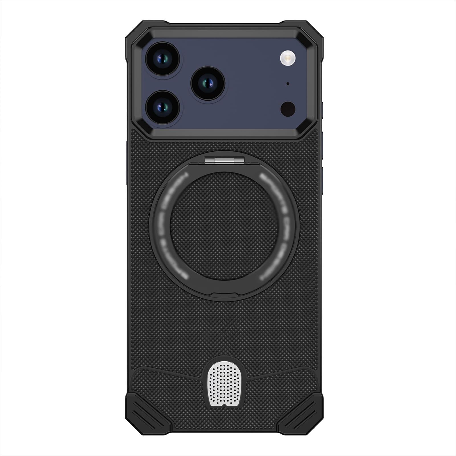 Generico Custodia magnetica for iPhone 17 Pro Max/Pro metallo pelle