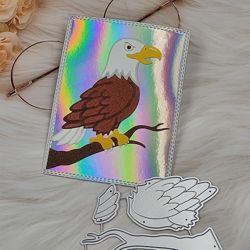 Miniatura 3 de Plantillas de plantillas de metal con diseño de águilas troqueladas, plantillas para decoración de tarjetas y álbum de recortes de bricolaje, 2