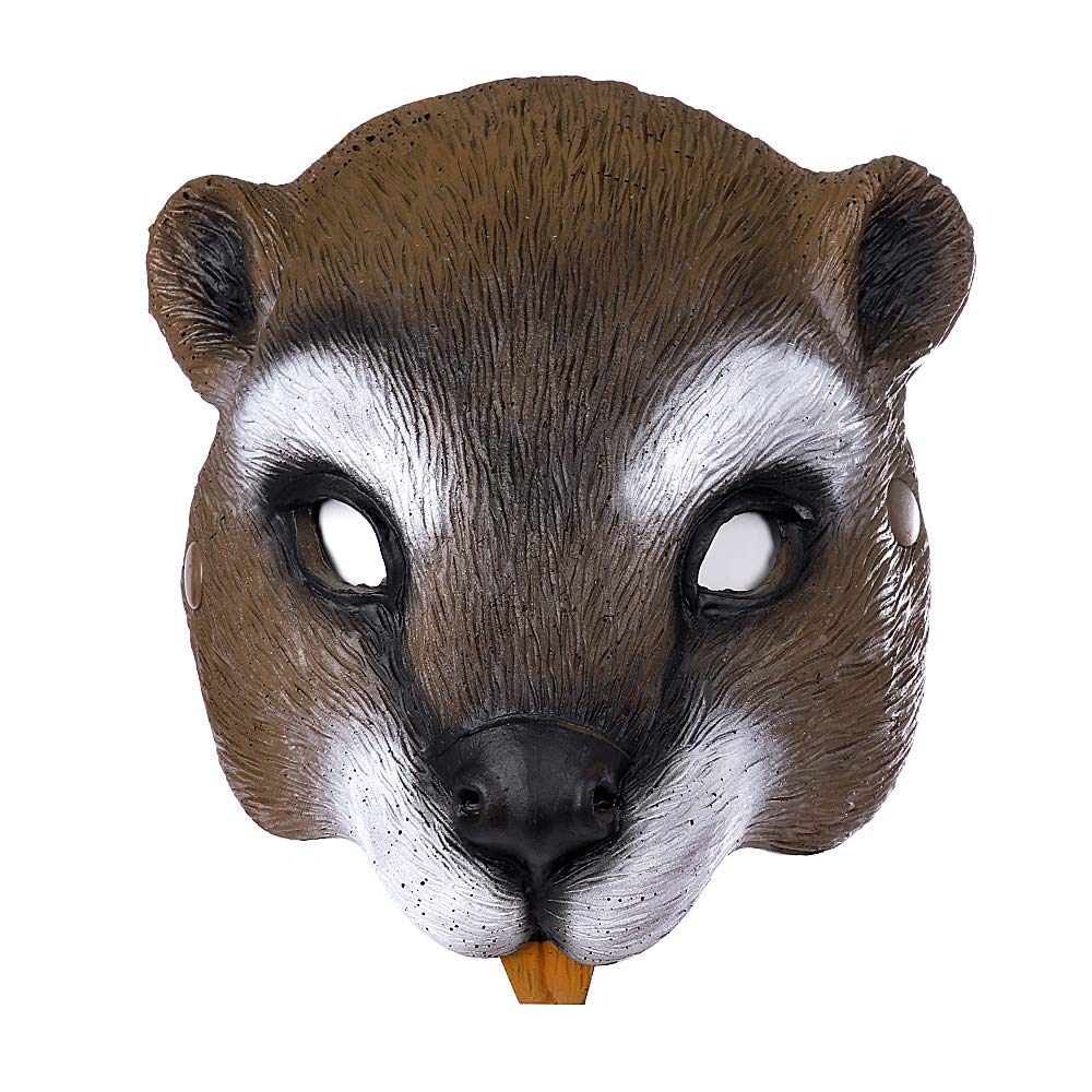 Aiffort 1Pcs Halloween Squirrel Mask Animal Mask Halloween Masquerade Mask for Halloween Easter Costume Party Props