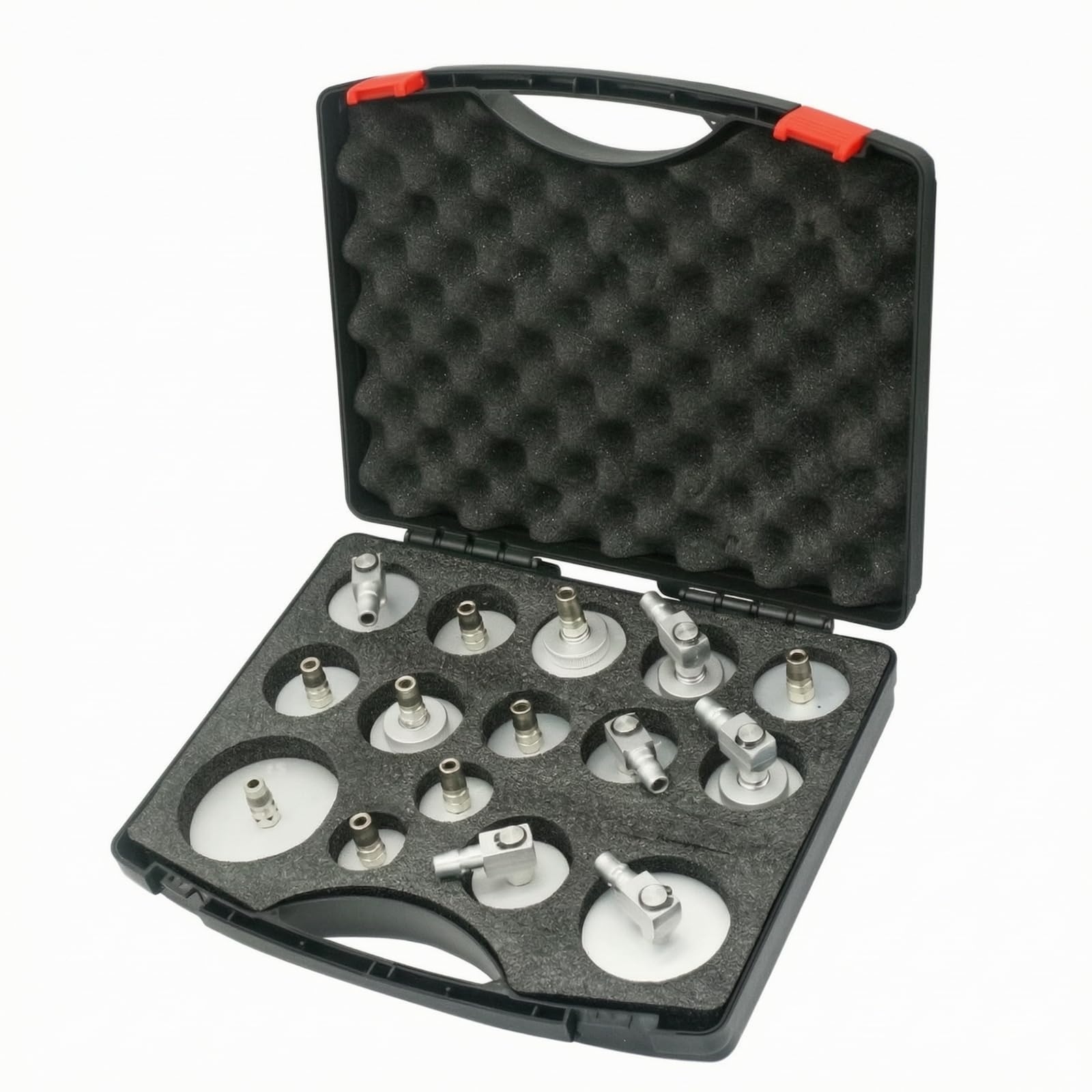 15 Piezas Purgador Frenos Portátil | Resistente a la Corrosión, Conectores para Purga Frenos, Metálico, Taller Mecánico