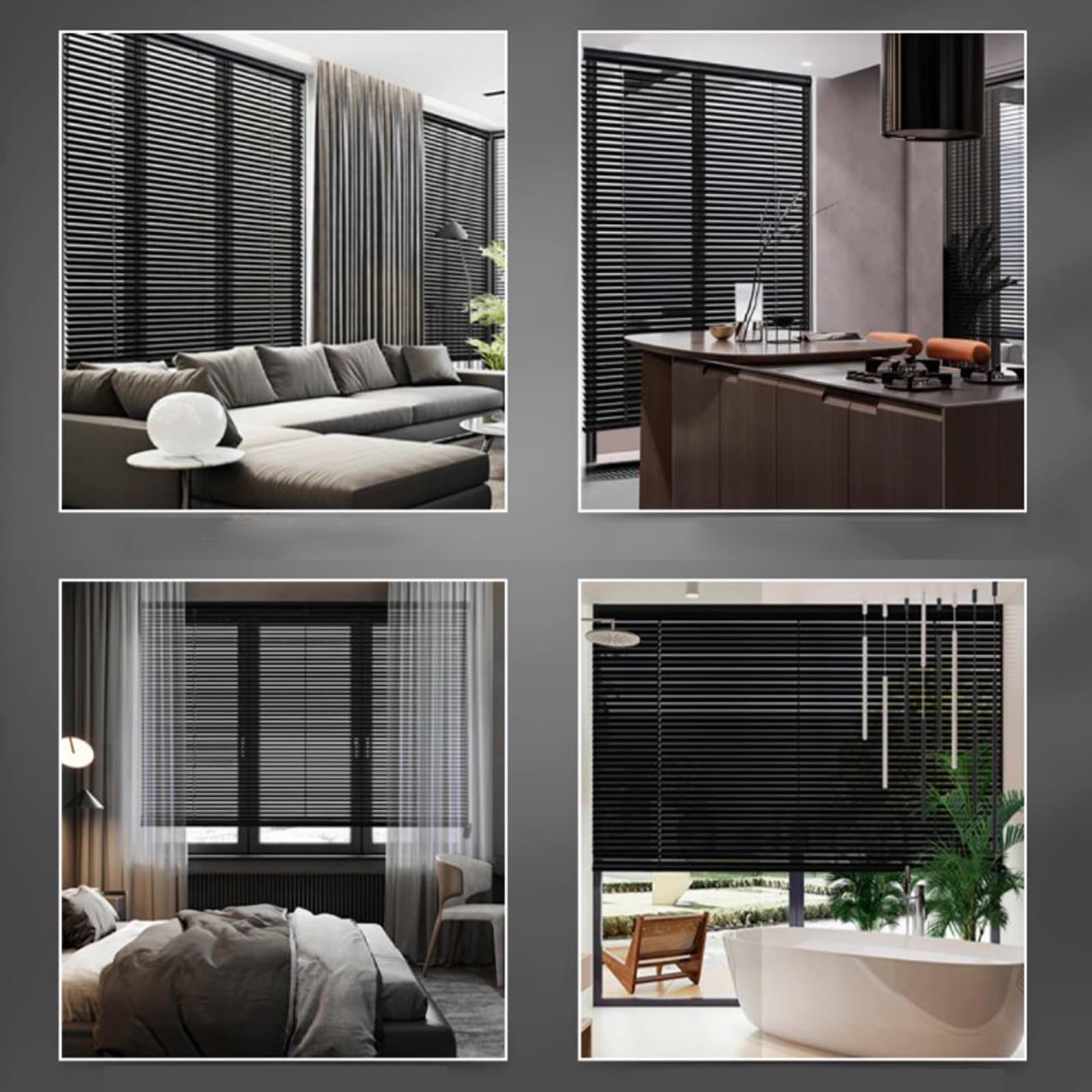 Persianas Venecianas de Aluminio A Tu Medida,Persiana De Metal,Estor Lamas de 25mm,Impermeable Anti-UV,para Hogar,Oficina,Baño,Dormitorio,Sala,Ancho x Alto (80cm x 160cm)