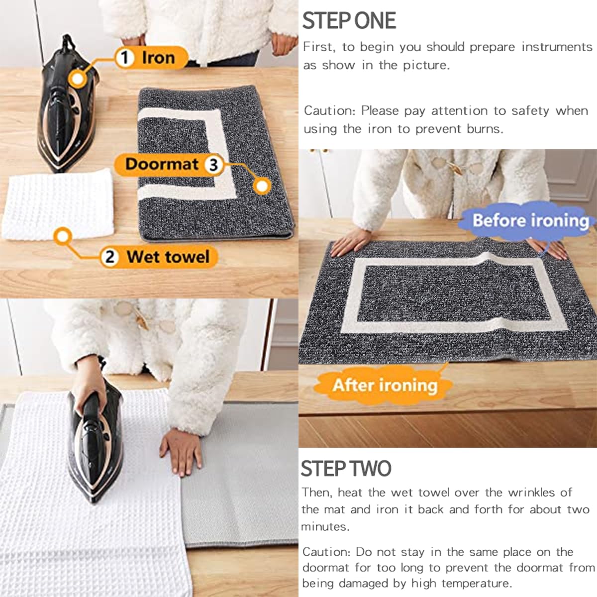 Amazon.com: OLANLY Indoor Door Mat, 30x17, Non-Slip Absorbent