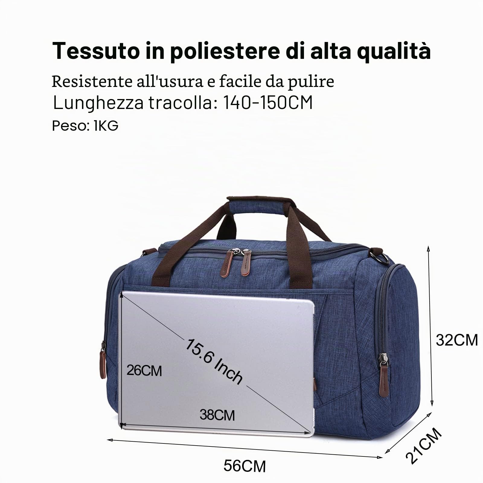 FANDARE Borsone da Viaggio in Tela Uomo Borsa Palestra Borsa Sportiva Donna Borsone Piscina Grande Borsone Nascita Ospedale