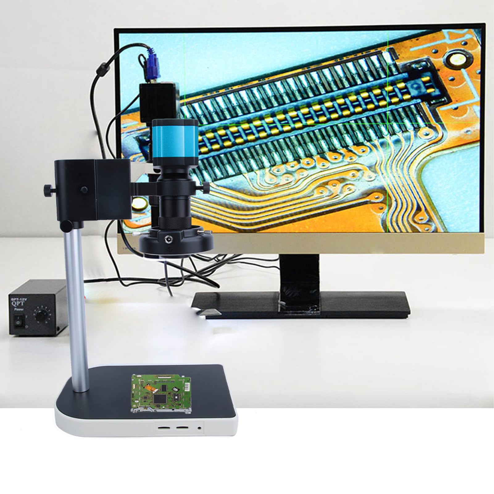 Cámara de microscopio de 14 MP, microscopio industrial de 14 millones de píxeles LED, HDMI, USB HD, cámara de microscopio 100 x 1,43 μm x 1,43 μm, C/CS 14 MP, sensor CMOS cámara de microscopo, muchos