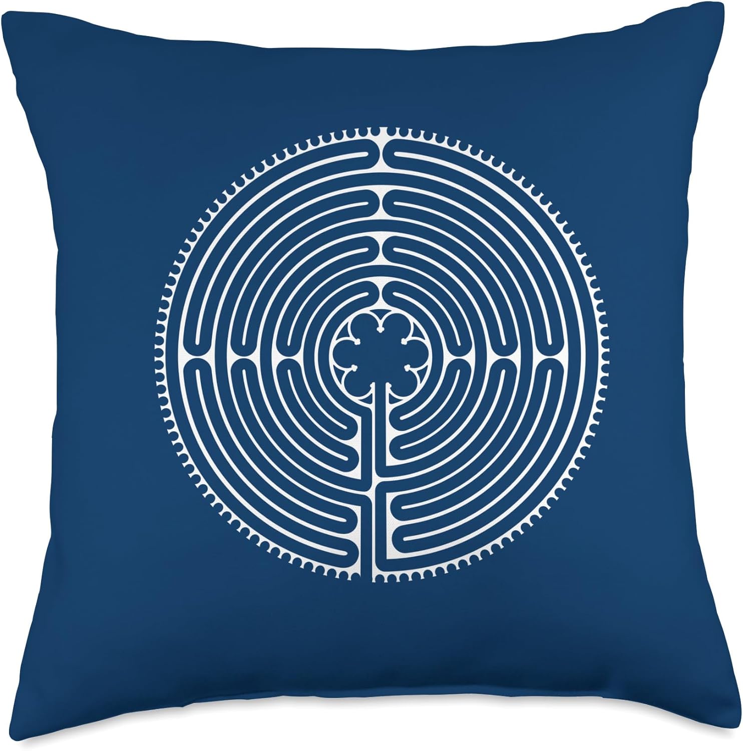 Chartres Style Labyrinth Meditation Gift Throw Pillow