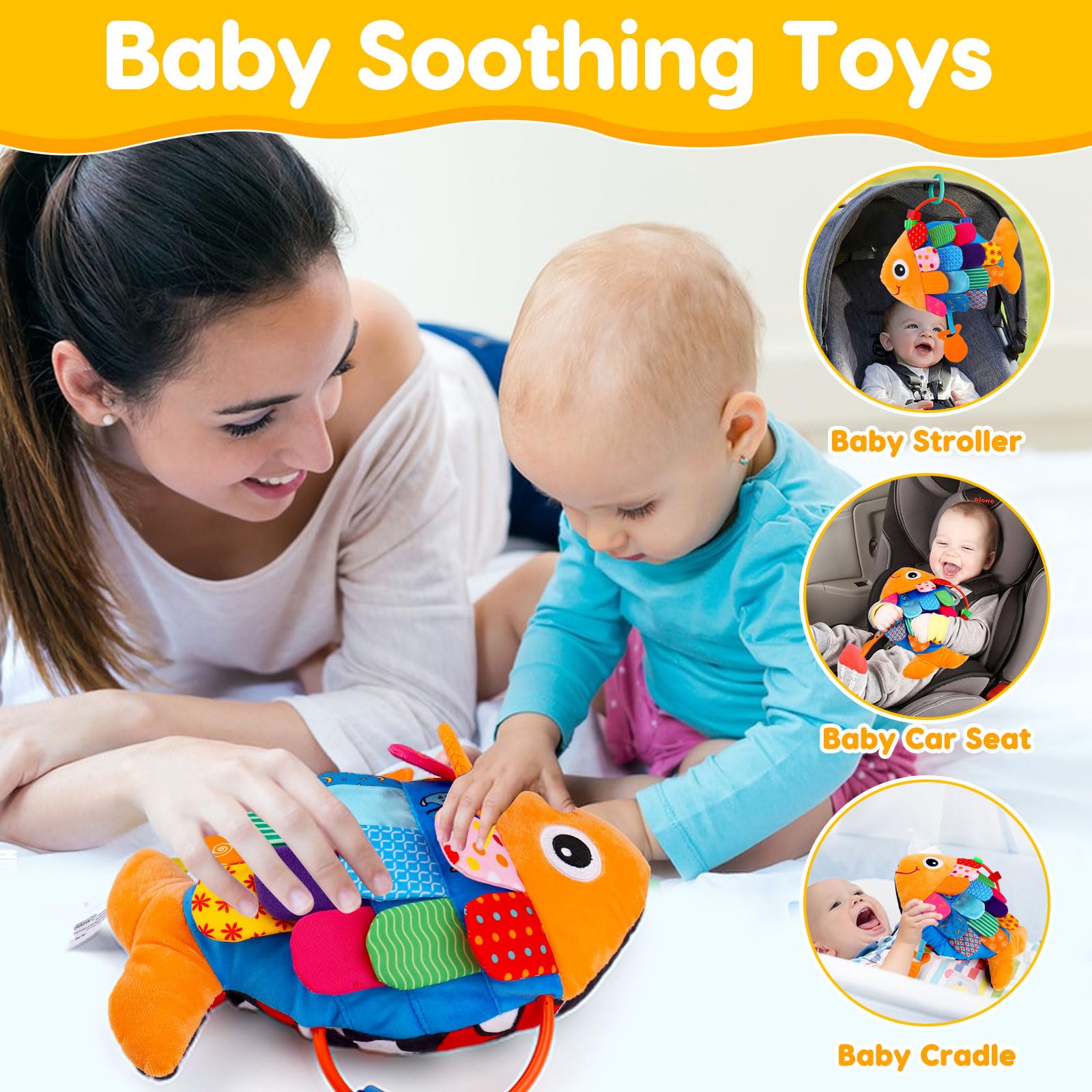 Lypsochaat Baby Sensory Book Tummy Time Toys