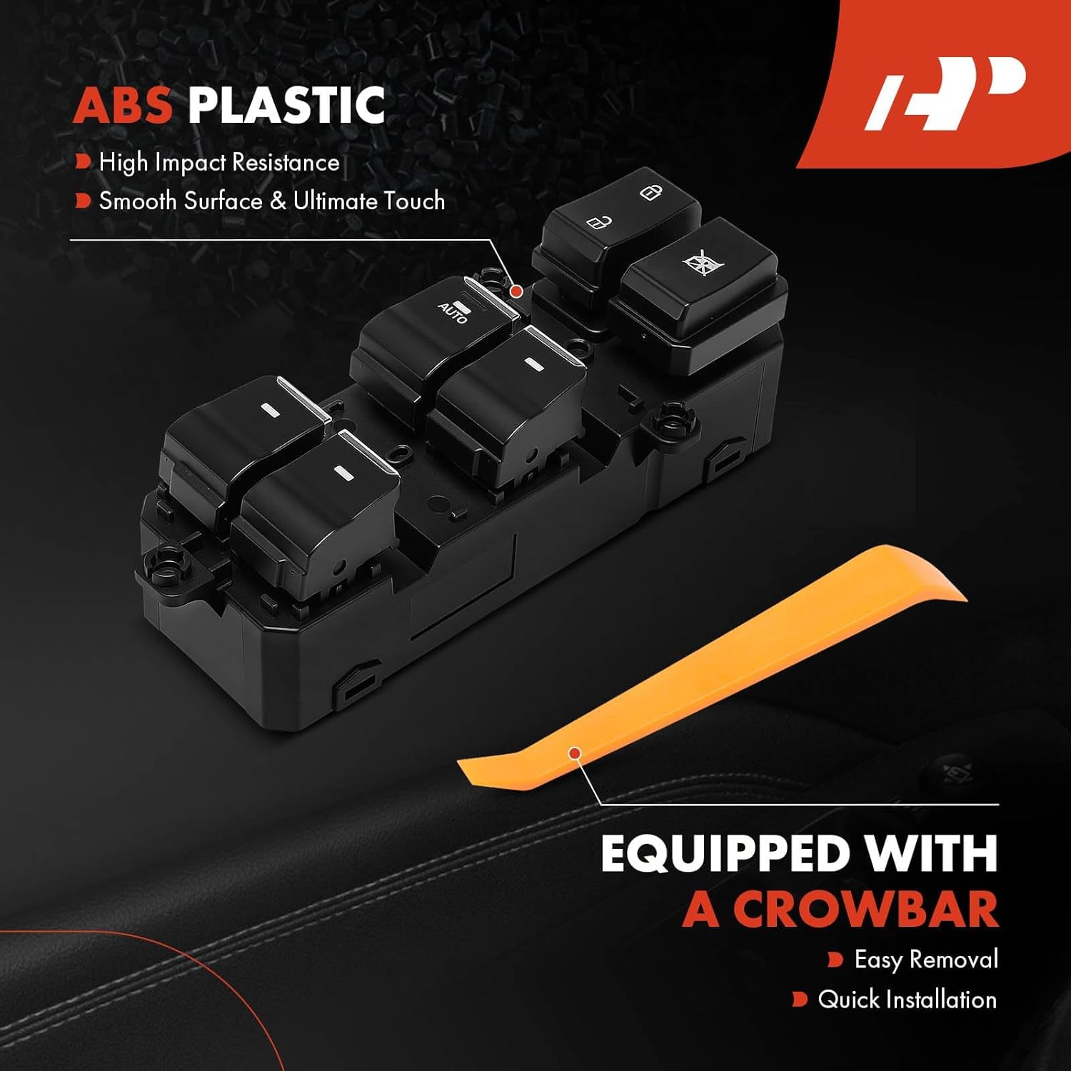 A-Premium Master Power Window Switch Compatible with 2015-2020 Hyundai Tucson, With Auto Up & Down, Front Left Driver Side, Replace# 93570-F80204X