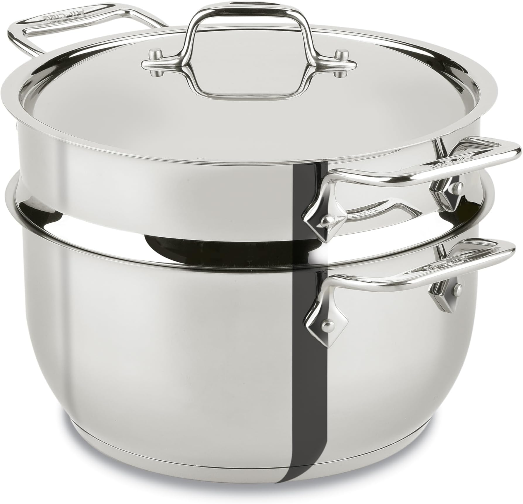 E414S564 Stainless Steel Steamer Cookware, 5-Quart, Silver