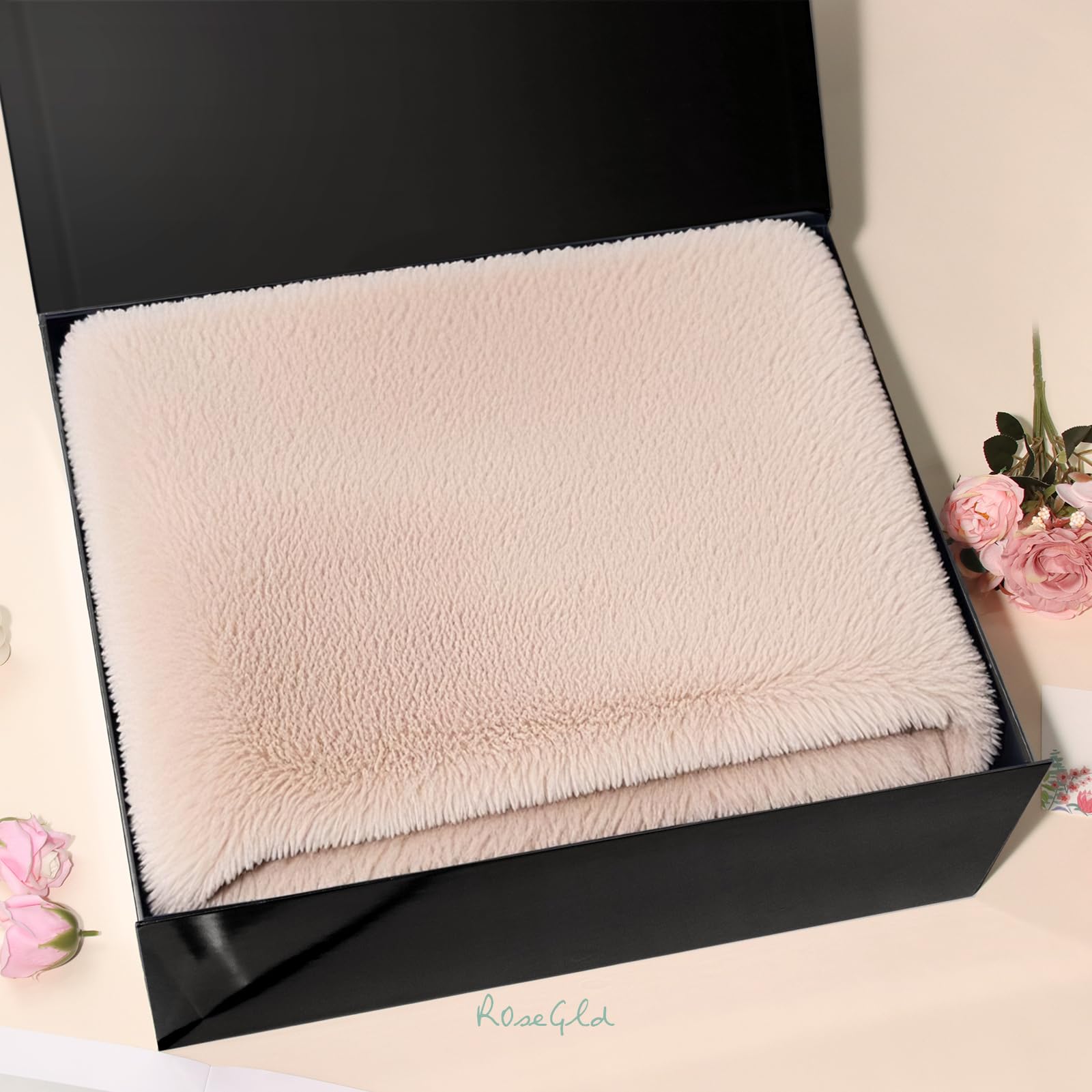 ROSEGLD Extra große Geschenkbox, 50,8 x 40,6 x 18,3 cm, riesige magnetische Geschenkbox | Brautjungfern-Antragsbox mit Deckel für Geschenke