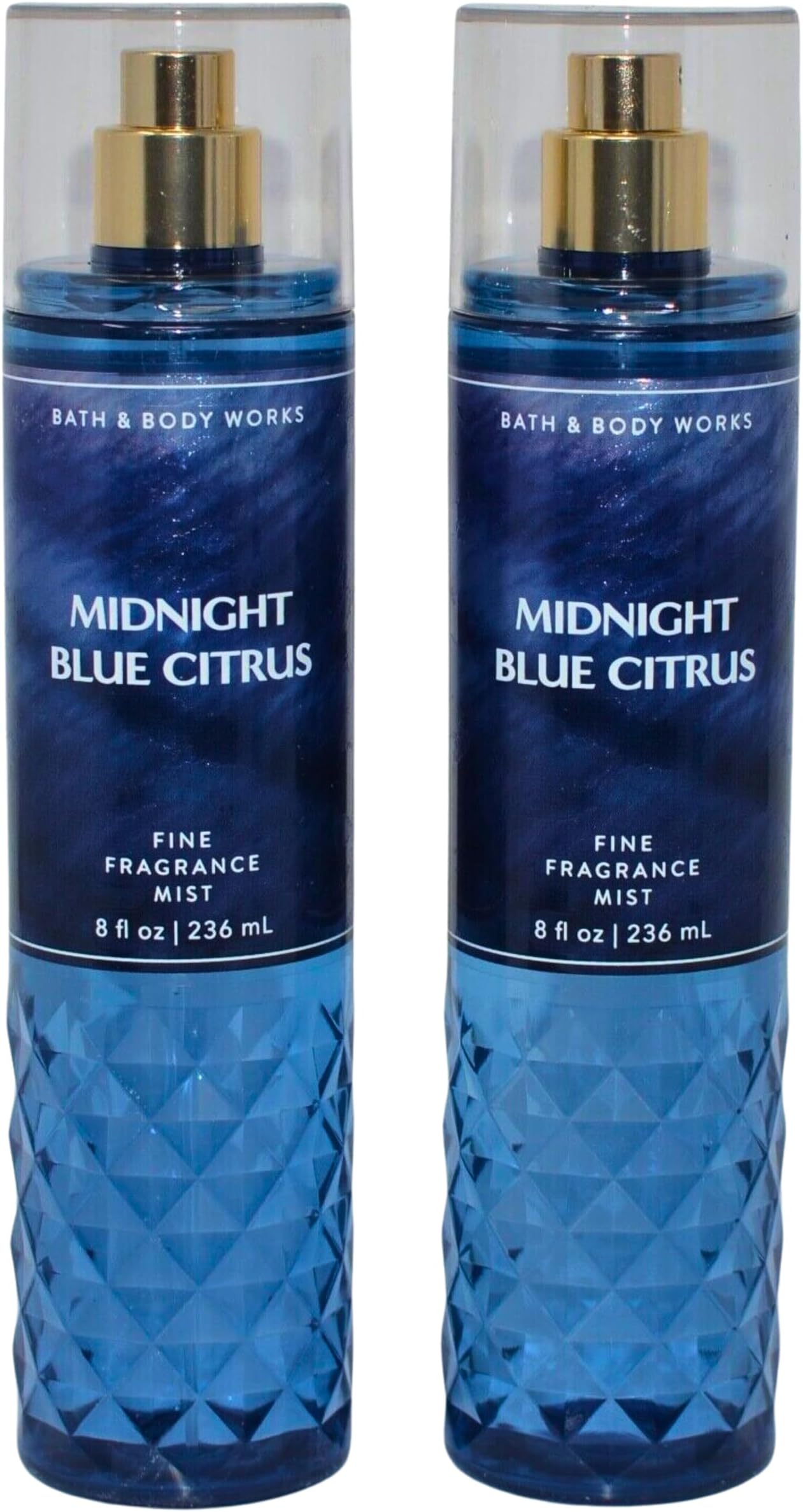 Bath & Body Works Fine Fragrance Mists, Set of 2, 8oz Each Bottle (Midnight Blue Citrus)