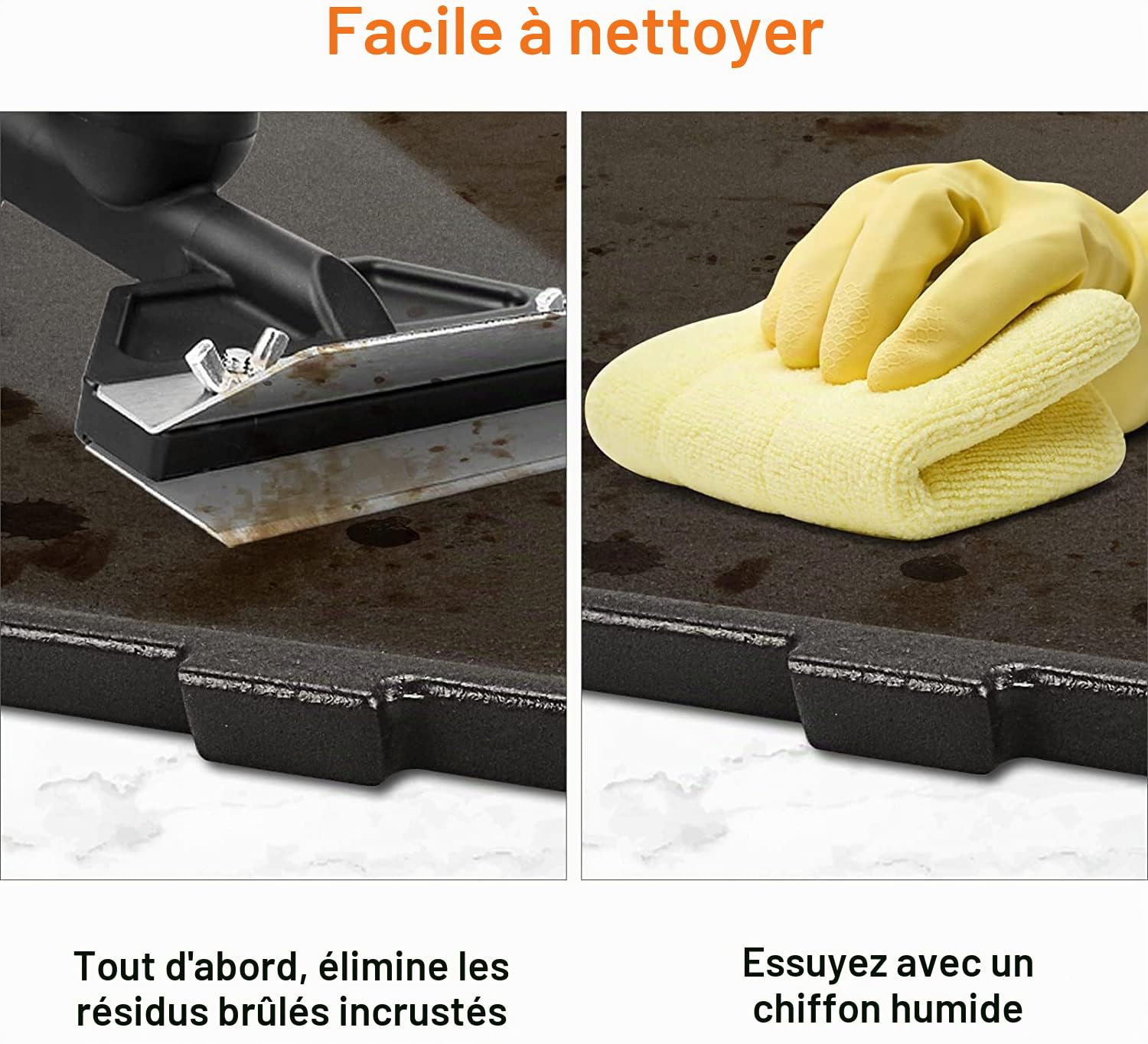Denmay 6558 32 X 21.8CM Plancha de Cuisson pour modèles de Gril Weber Q100, Q1000, Q120, Q1200, Fonte Plaque Gril à Gaz Pièces de Rechange, 1 Paquet