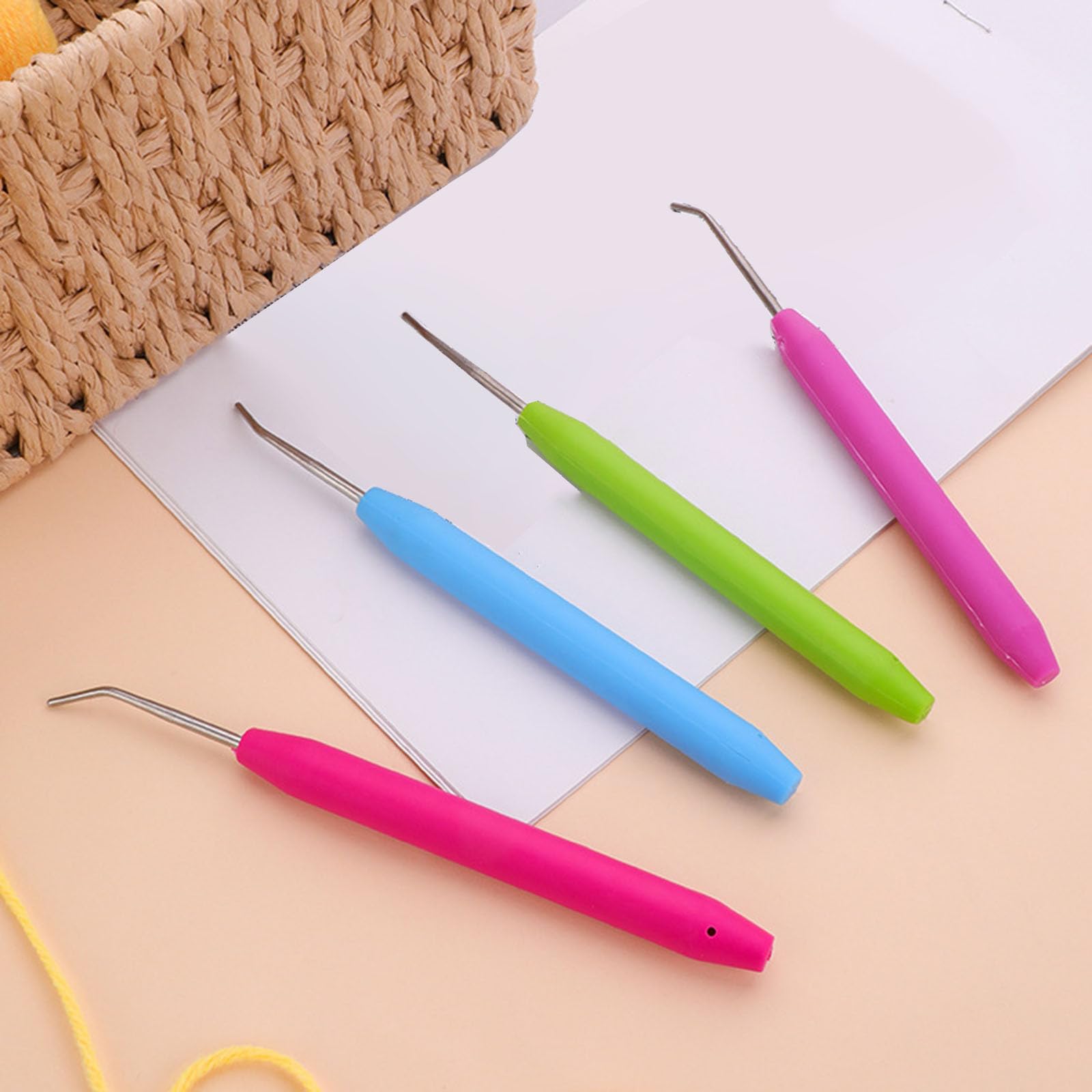 Multifunctional Knitting Loomed Hooks for Knitter and Crocheter Knitting Supplies Crochet Hooks Colorful Knit Hook Knit Hook - 5