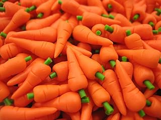 20 Loose Carrots Dollhouse Miniatures Food Vegetables Kitchen Supply 13115