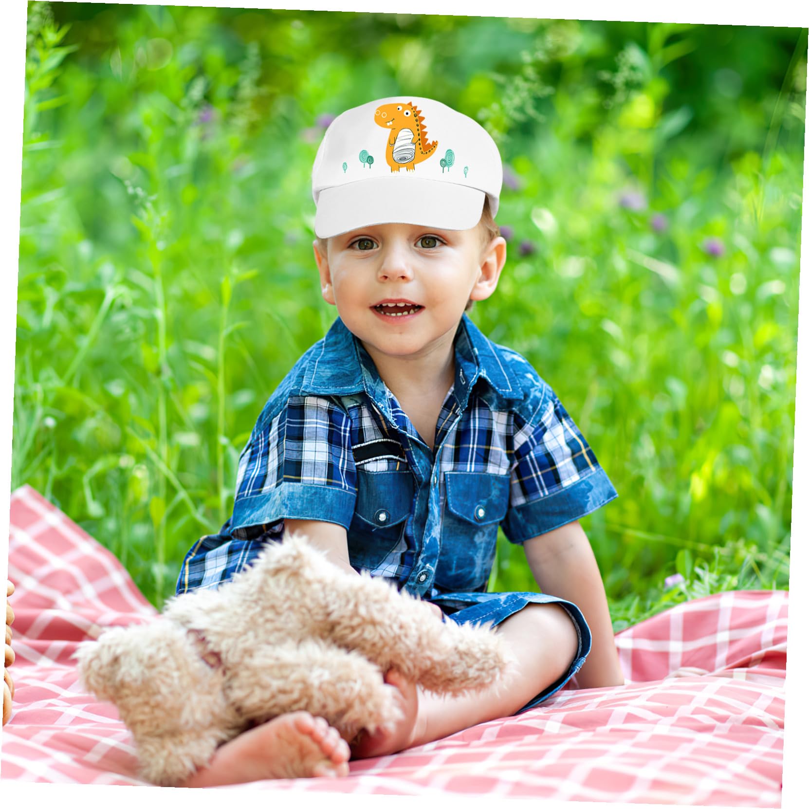 TOYANDONA Cappellini da Baseball Fai da Te Non Finiti: Cappellini con Visiera in Cotone per Bambini, da Baseball Vuoti per Pittura, Graffiti, Arti E Mestieri, Bomboniere, Giochi Creativi E attività