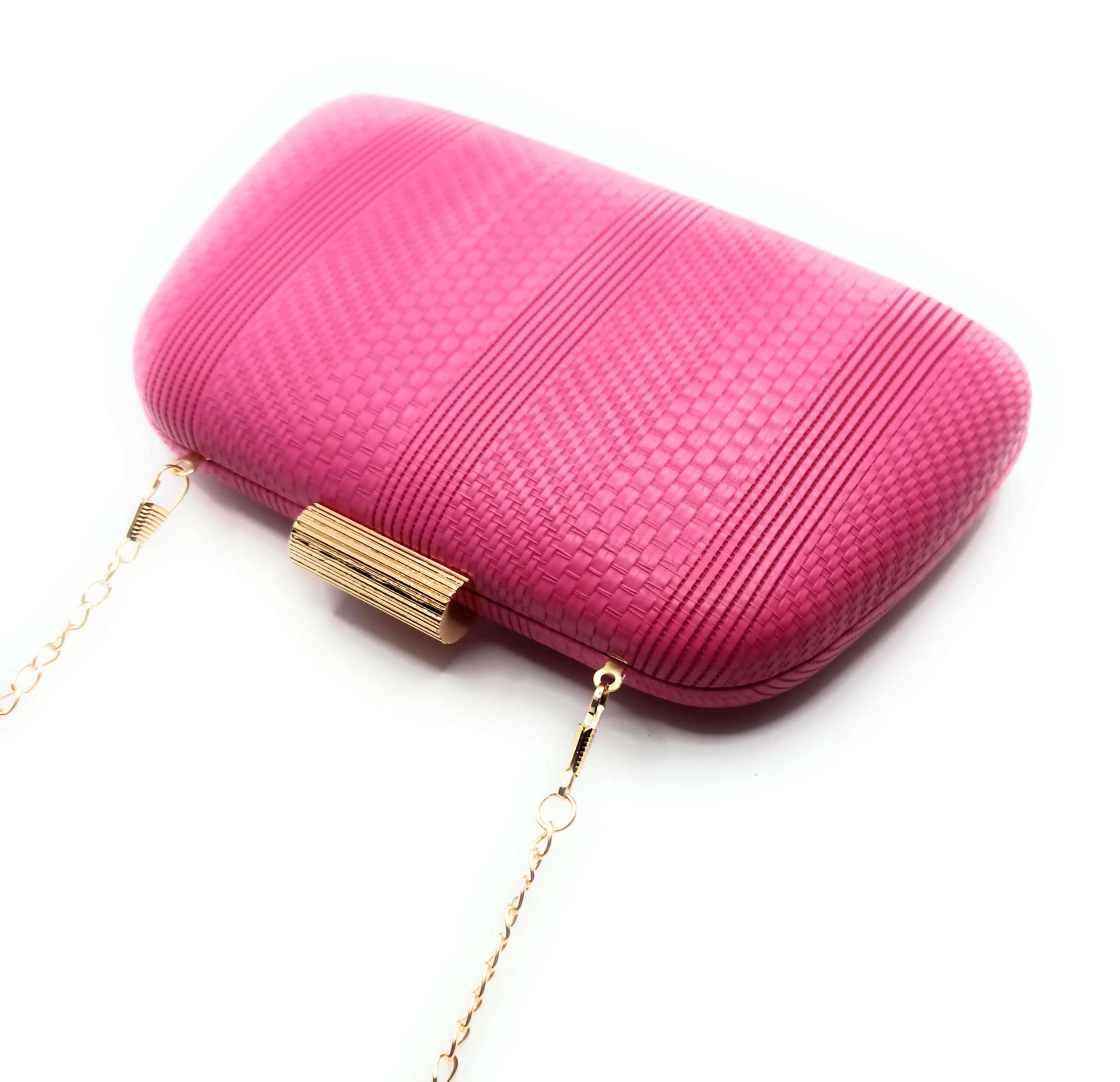 Borsa da festa donna Portafoglio a mano Borsa da festa donna Clutch con chiusura a bocchino e catena dorata a spalla