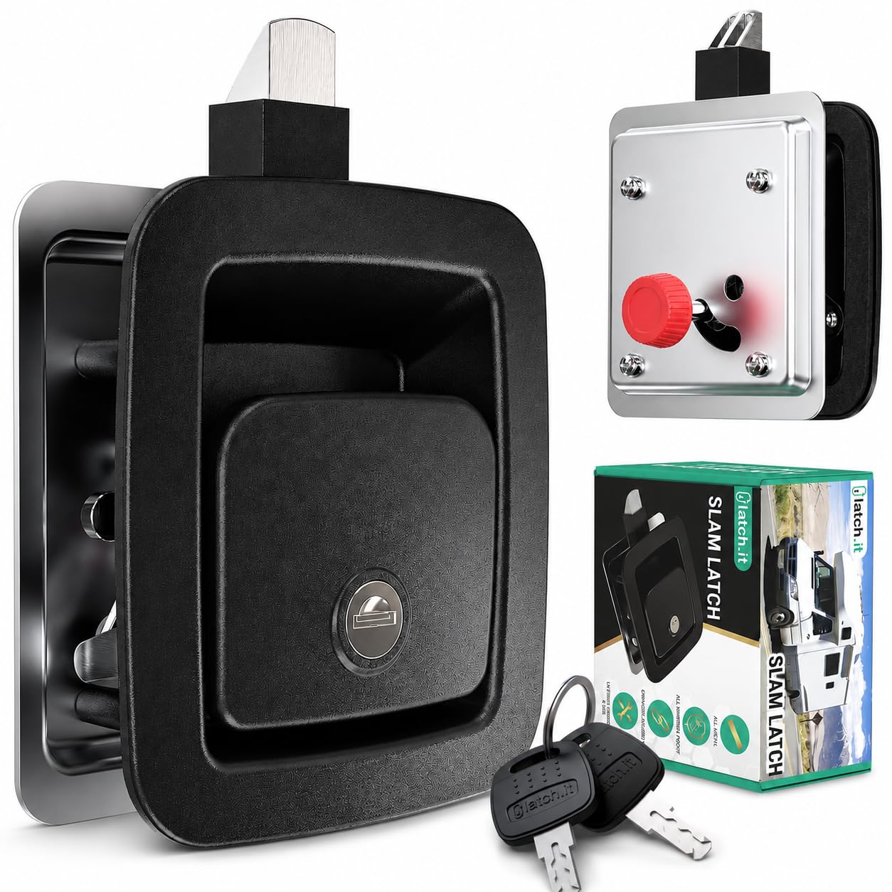 Amazon.com: LATCH.IT RV Slam Latch | 100% Metal RV Storage Lock