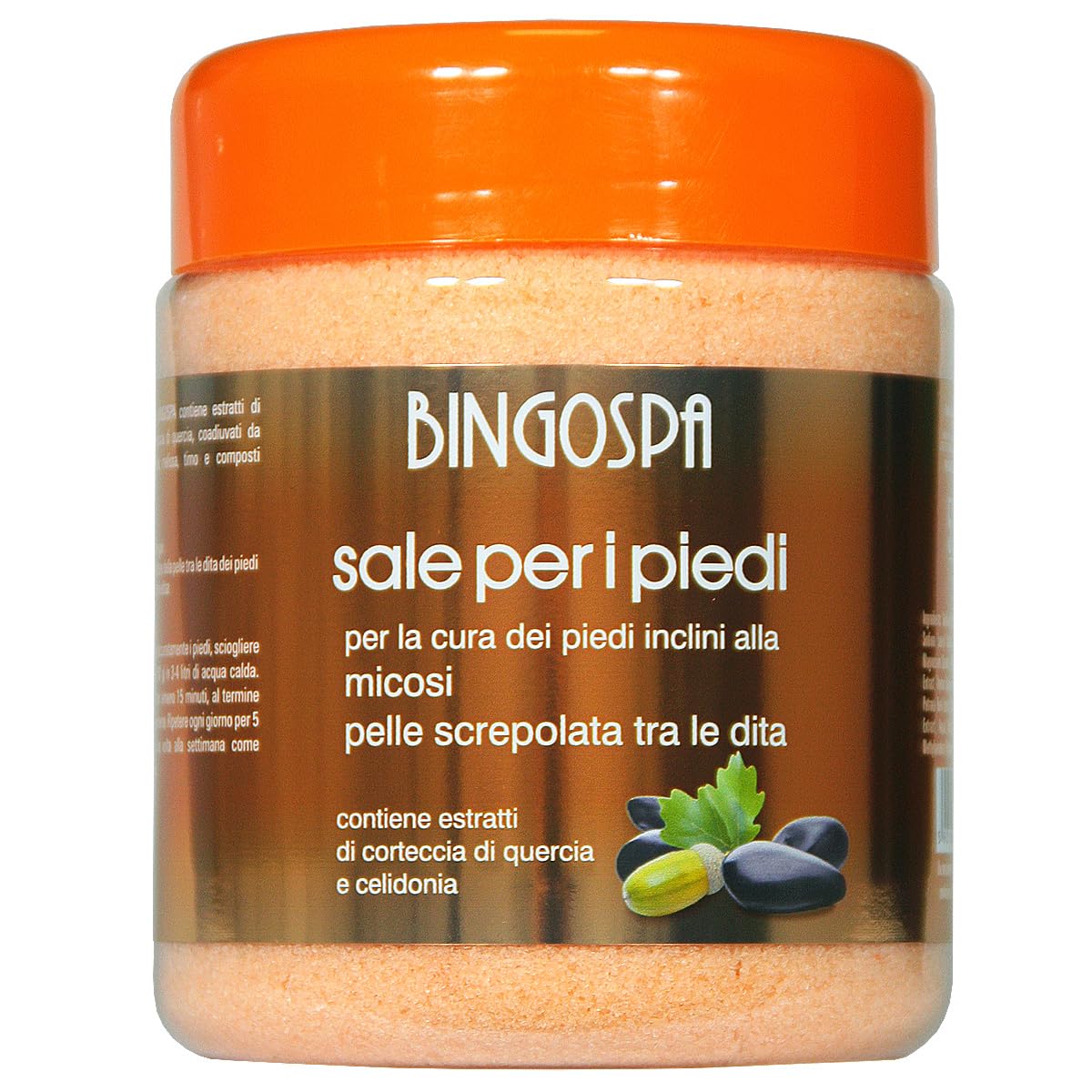 Sale per i piedi per la cura dei piedi inclini alla micosi e pelle screpolata tra le dita 550g BINGOSPA