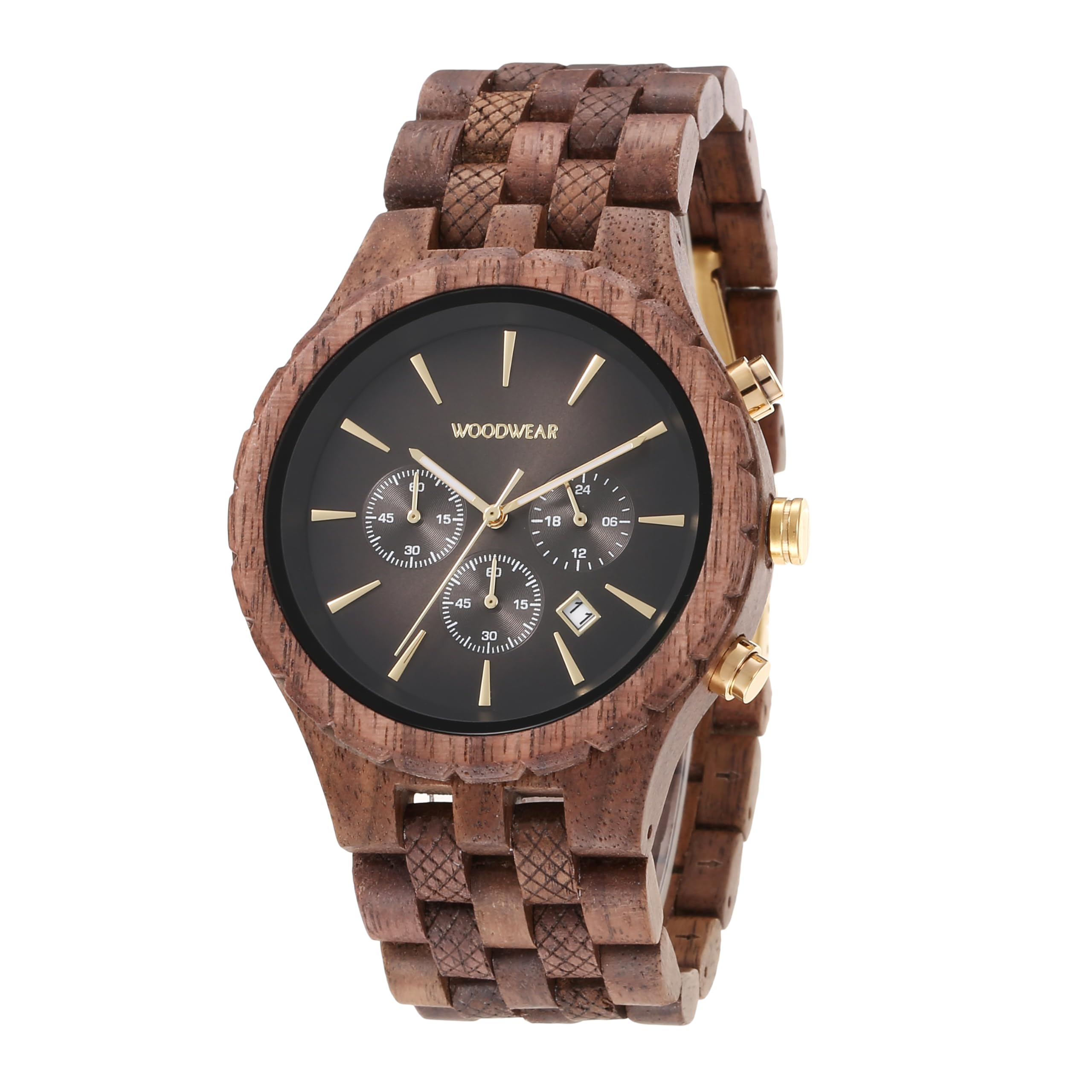 woodwear Orologio da uomo in legno, colore blu notte