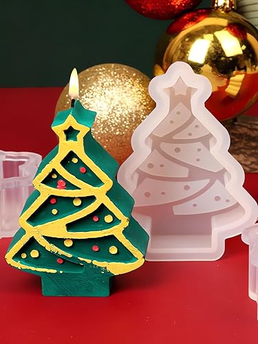 Miniatura 5 de Molde de vela de silicona de Navidad DIY jengibre pan hombre vela fabricación